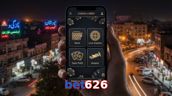 Main screen of Bet626 app page for PK players