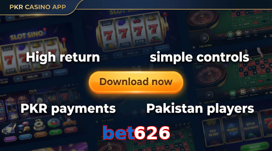 Main screen of Bet626 gamedownload page for PK players